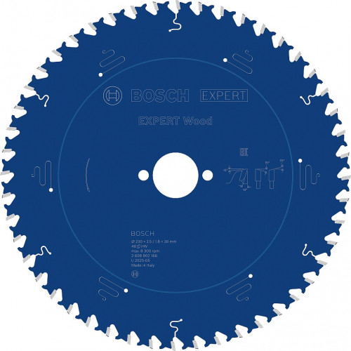 BOSCH Lame de scie circulaire Expert for Wood 230 × 2,5/1,8 × 30 mm, T48 2608902166