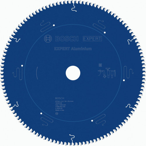 BOSCH Lame de scie circulaire EXPERT Aluminium, 254 x 2,4/1,8 x 25,4 mm, T120 2608902245