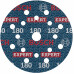 BOSCH Disque abrasif sur film EXPERT O780, 125 mm, G180 2608902403