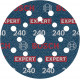 BOSCH Disque abrasif sur film EXPERT O780, 125 mm, G240 2608902404