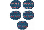 BOSCH Coffret de disques abrasifs EXPERT O780, 150 mm,G60/G80/G120/G180/G240 2608902470