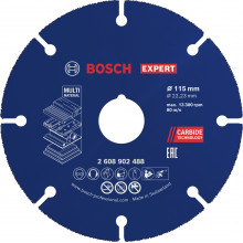 Bosch EXPERT Carbide Multi Wheel Disque a tronçonner carbure 115mm, 22,23mm 2608902488