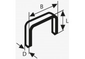 BOSCH Agrafe a fil plat de, typ 52, 12,3 x 1,25 x 12mm 2609200205