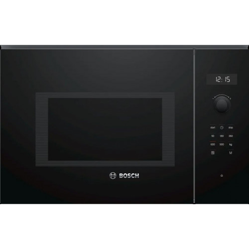 Bosch Série 6 Micro-ondes encastrable 59 x 38 cm Noir BFL554MB0 Bosch Série 6 Micro-ondes encastrable 59 x 38 cm Noir BFL554MB0
