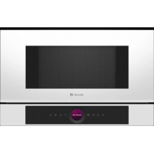 Bosch Série 8 Micro-ondes encastrable Blanc BFL7221W1