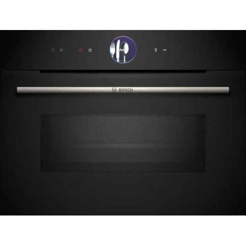 Bosch Série 8 Four encastrable compact avec fonction micro-ondes 60 x 45 cm Noir CMG7761B1 Bosch Série 8 Four encastrable compact avec fonction micro-ondes 60 x 45 cm Noir CMG7761B1