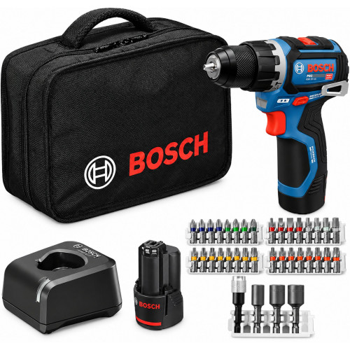 BOSCH GSB12V-32 PROFESSIONAL Perceuse-visseuse a percussion, 2x 12V/2,0Ah, sac 06019G9503 BOSCH GSB12V-32 PROFESSIONAL Perceuse-visseuse a percussion, 2x 12V/2,0Ah, sac 06019G9503