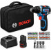 BOSCH GSB12V-32 PROFESSIONAL Perceuse-visseuse a percussion, 2x 12V/2,0Ah, sac 06019G9503