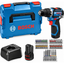 BOSCH GSB12V-32 PROFESSIONAL Perceuse a percussion, 2x 12V/2,0Ah, L-BOXX 06019G9502