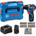BOSCH GSB12V-32 PROFESSIONAL Perceuse a percussion, 2x 12V/2,0Ah, L-BOXX 06019G9502