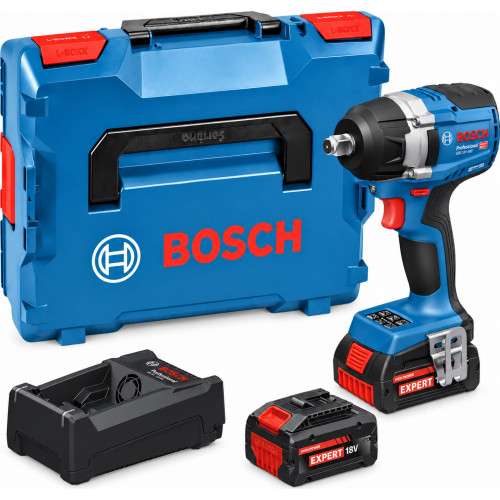 BOSCH GDS18V-750 PROFESSIONAL Boulonneuses sans-fil, 2x8,0Ah, L-BOXX 06019L9102