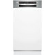 Bosch Série 2 Lave-vaisselle encastrable avec bandeau 45 cm Acier brossé SPI2HKS42E