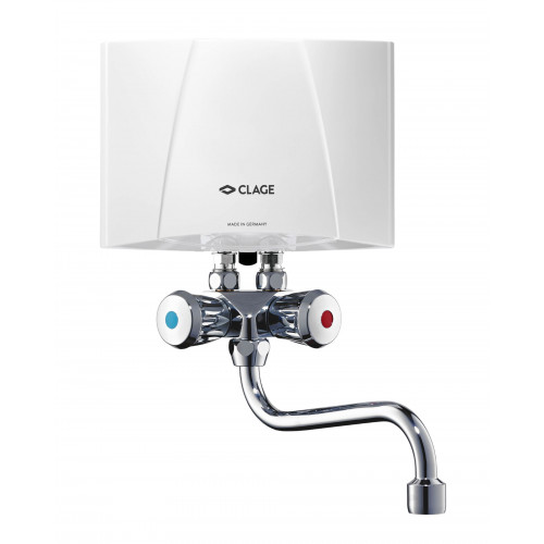 CLAGE M4 SMB Petit chauffe-eau instantané 4,4 kW 230 V + mitigeur 1500-17104