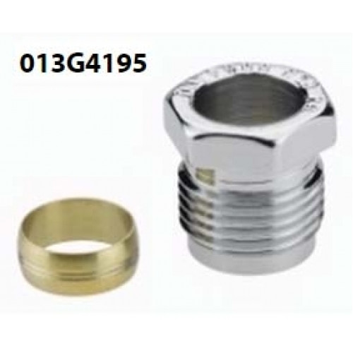 Danfoss raccord de serrage pour tubes en cuivre et acier, 1/2", 15 mm 013G4195