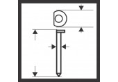 BOSCH Clou de finition DA, SK64-34 44G 2608200521