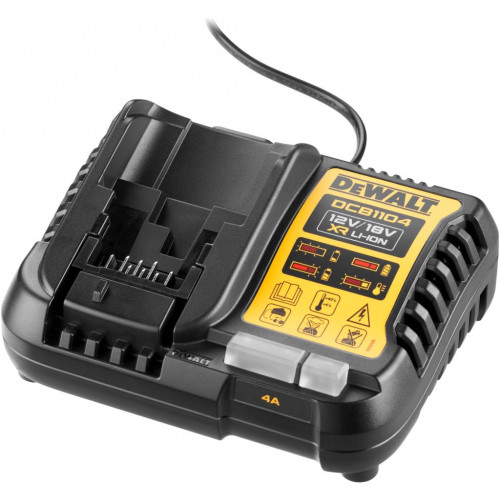 DeWALT DCB1104-QW Chargeur XR Li-Ion 10,8-12 V, 14,4 V et 18 V