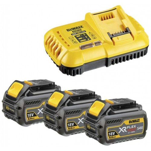 DeWALT DCB118T3 Pack XR FlexVolt 54V Chargeur DCB118 + 18V 3x6,0Ah DeWALT DCB118T3 Pack XR FlexVolt 54V Chargeur DCB118 + 18V 3x6,0Ah