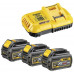 DeWALT DCB118T3 Pack XR FlexVolt 54V Chargeur DCB118 + 18V 3x6,0Ah