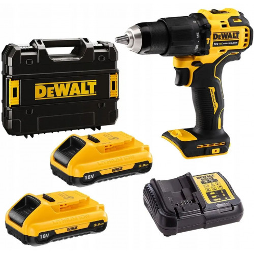 DeWALT DCD709L2T Perceuse-visseuse a percussion (65Nm/18V/2x3,0Ah) Tstak