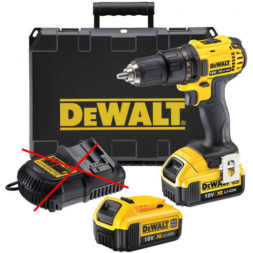 DeWALT DCD780M2 Perceuse Visseuse XR (60Nm/2x4,0Ah/18V)