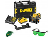 DeWALT DCE0822D1G Laser en croix a 2 points, vert, XR (10,8V/1x2,0Ah) Coffret Tstak