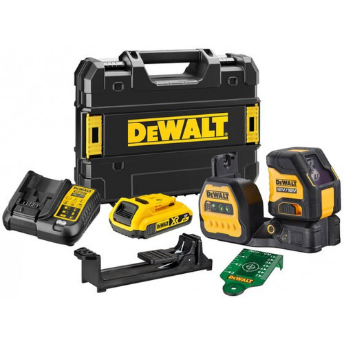 DeWALT DCE088D1G18 Laser lignes croisées vert (18V/1x2,0Ah) Tstak