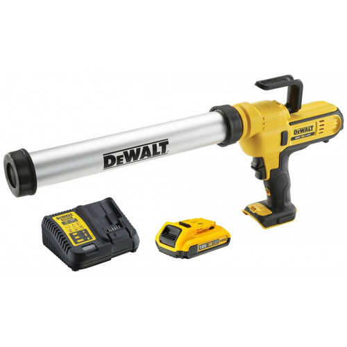 DeWALT DCE580D1 Pistolet a mastic 600ml 18V, XR Li-Ion 1x aku 2,0 Ah