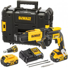 DeWALT DCF620P2K Visseuse plaques de plâtres (2x5,0Ah/18V) +DCF6202 Tete pour vis a simple