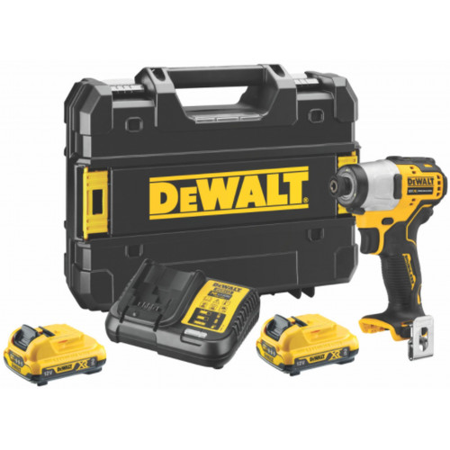 DeWALT DCF801D2 Clé a chocs compacte 1/4" (163Nm/12V/2x2,0Ah) Tstak