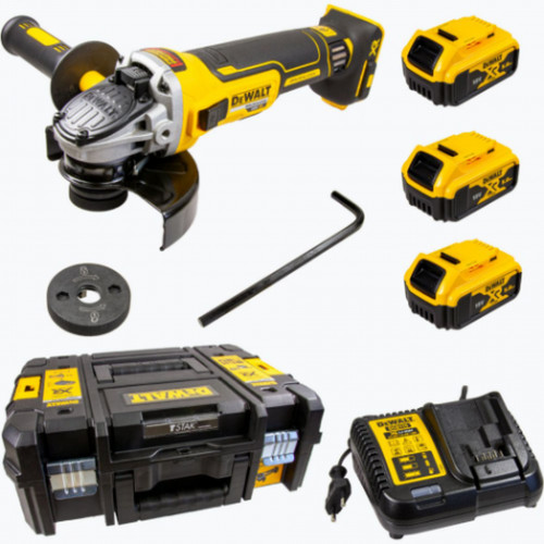 DeWALT DCG405P3 Meuleuse angulaire XR (18V/3x5,0Ah/125mm)) Tstak