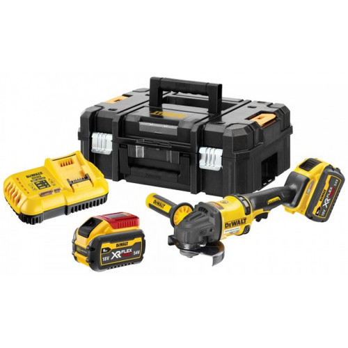 DeWALT DCG418X2 Meuleuse XR FlexVolt (54V/2x9,0Ah/125mm) Tstak