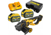 DeWALT DCG460X2-QW Meuleuse d'angle sans fil XR FlexVolt (230mm/54V/2x9,0Ah) coffret