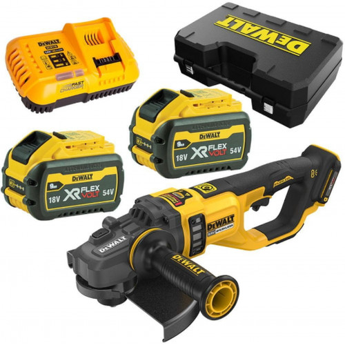 DeWALT DCG460X2-QW Meuleuse d'angle sans fil XR FlexVolt (230mm/54V/2x9,0Ah) coffret DeWALT DCG460X2-QW Meuleuse d'angle sans fil XR FlexVolt (230mm/54V/2x9,0Ah) coffret