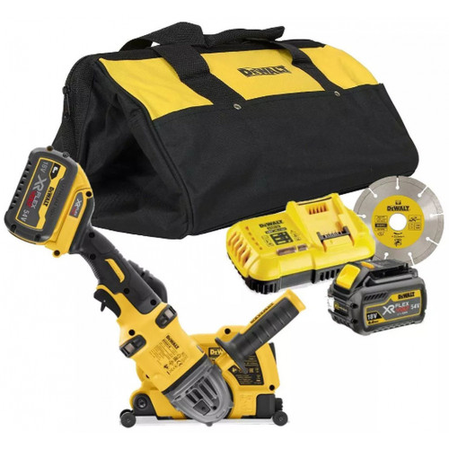 DeWALT DCG4610T2 Kit (DCG414+DWE46225+2x6,0Ah+DCB118+Sac de transport)