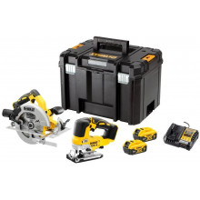 DeWALT DCK2012P2T Kit d'outils sans fil (DCS570+DCS334+18V+2x5,0Ah) Tstak