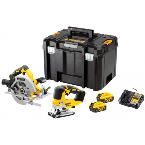 DeWALT DCK2012P2T Kit d'outils sans fil (DCS570+DCS334+18V+2x5,0Ah) Tstak