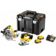 DeWALT DCK2012P2T Kit d'outils sans fil (DCS570+DCS334+18V+2x5,0Ah) Tstak