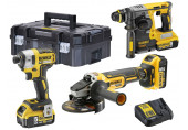 DeWALT DCK305P3T Combo kit DCH273N + DCG405 + DCF887 + DCB115 + (18V/3x5,0Ah) Tstak