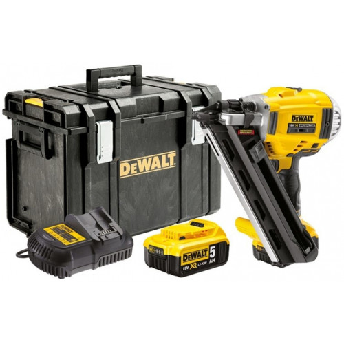 DeWALT DCN692P2K Cloueur de charpente 90 mm XR (18 V/2x5,0 Ah) Tough