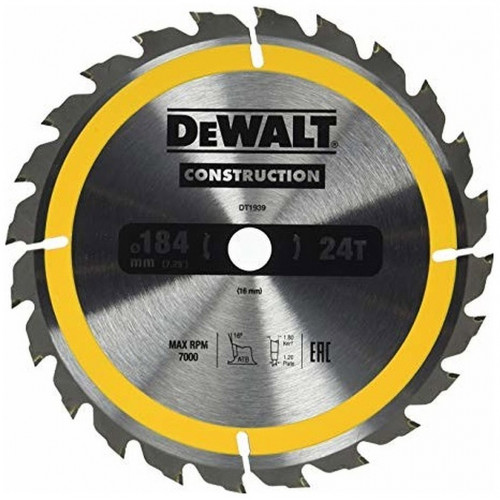 DeWALT DT1938 Lame de scie circulaire, 184x16 mm, 18 dents