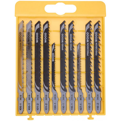 DeWALT DT2290 Cassette 10 pieces Lames de scie sauteuse XPCÂ® pour bois