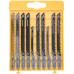 DeWALT DT2290 Cassette 10 pieces Lames de scie sauteuse XPCÂ® pour bois