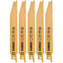 DeWALT DT2404 HCS 152 x 1.75 - 3 mm Lames de scie sabre pour métal 5 Pieces