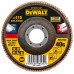 DeWALT DT30601 Disque a Lamelle K40 Plat, Gris, 115 mm