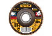 DeWALT DT30621 Disque abrasif lamellé Extreme pour métal 115 mm, plat, grain 80