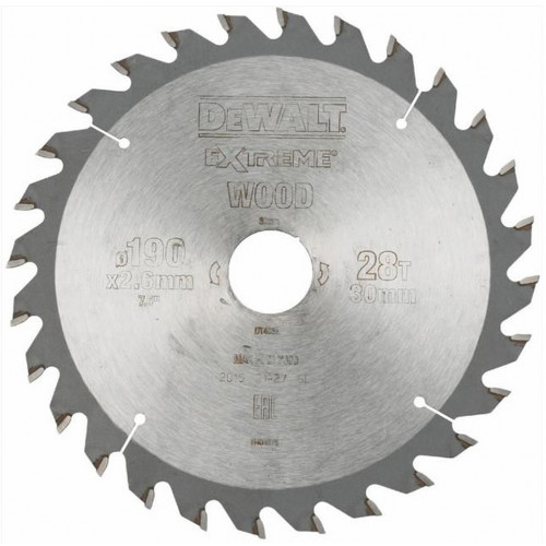 DeWALT DT4063 Lame de scie circulaire 184 x 16 mm 40T ATB 10°