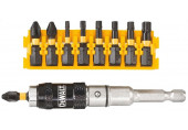 DeWALT DT70578T Jeu de 10 porte-embouts pliables avec embouts Extreme Impact Torsion