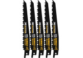 DeWALT DT99554-QZ Lames de scie sabre XR 152 mm 6TPI (5 pieces)