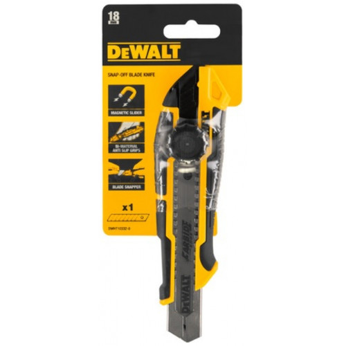 DeWALT DWHT10332-0 Cutter 18mm avec lame sécable et blocage de la molette