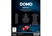 DOMO Sacs pour aspirateur 4 pcs DO42TS-2
